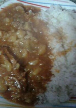 Una foto de Carapulcra con carne al estilo de mi abuelita