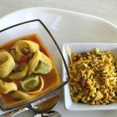 A picture of Fusion daal dhokli.