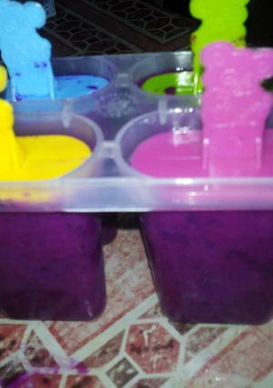 Foto resep Es Loli Buah Naga (DIY Popsicle)