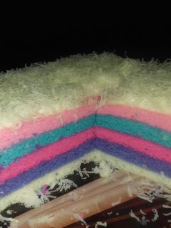 Foto resep Rainbow cake kukus