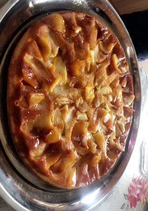 صورة لوصفة كيك بالتفاح