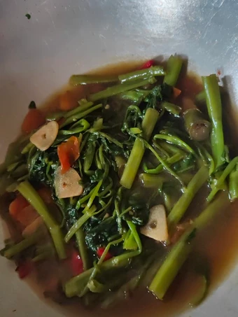 Cara Gampang Membuat Resep Tumis Kangkung dengan Saos Tiram (Ala Anak Kost) #3 yang Uenak Anti Ribet, Lezat Sekali