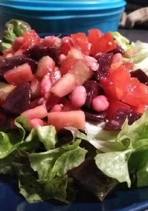 Une photo de Salade de haricots blancs