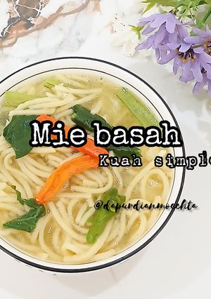 Foto resep Mie basah kuah simple