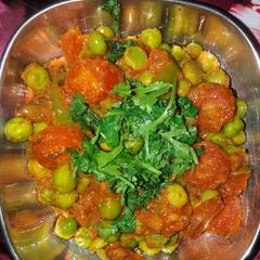 A picture of Gajar matar ki sabji.