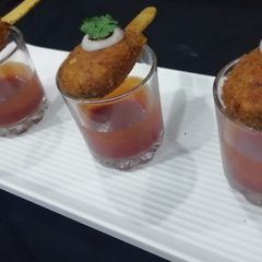 A picture of Sweet potato lolipop.