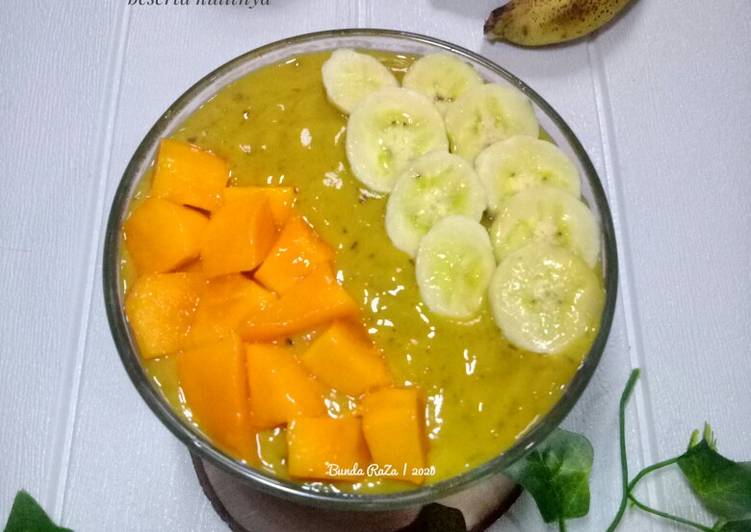 Cara masak Smoothies Pisang Mangga (Beserta Kulitnya)  Mudah