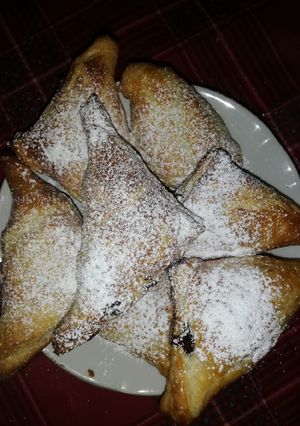 Banános nutellás háromszög recept fotója