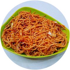 Veg hakka noodles A picture of Veg hakka noodles.