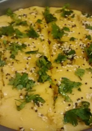 A picture of Instant dhokla.