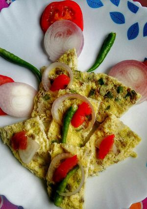 A picture of Egg Dhokla.