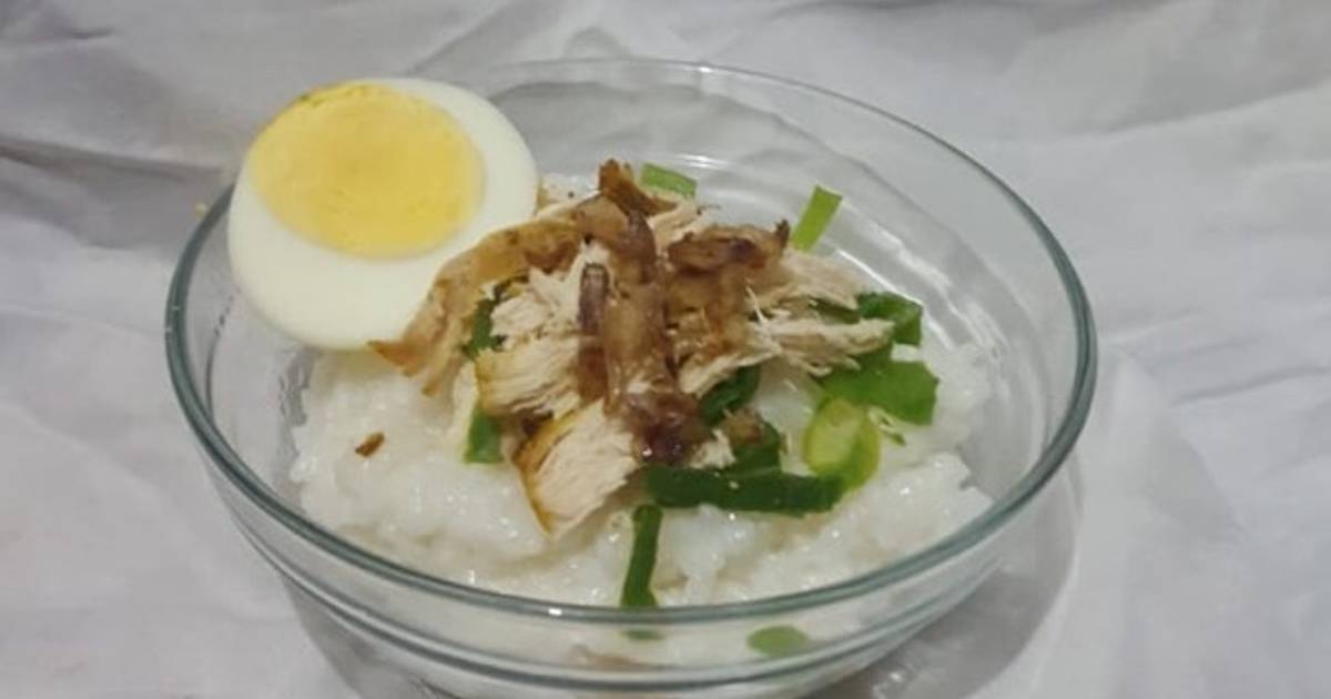 245 resep  bubur ayam  rice  cooker  enak dan sederhana Cookpad