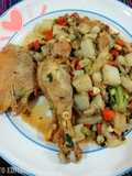 Pollo en su jugo con verduras 🍗🥦🥕🥔