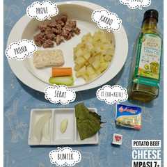 รูปของ POTATO BEEF CHEESE || Mpasi Menu Lengkap 4 Bintang ⭐⭐⭐⭐ 7+Month