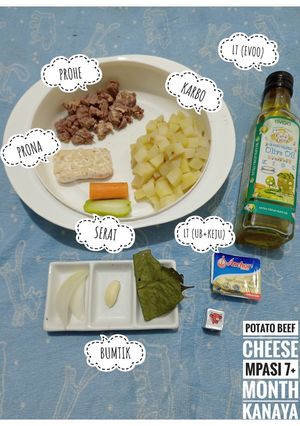 Foto resep POTATO BEEF CHEESE || Mpasi Menu Lengkap 4 Bintang ⭐⭐⭐⭐ 7+Month