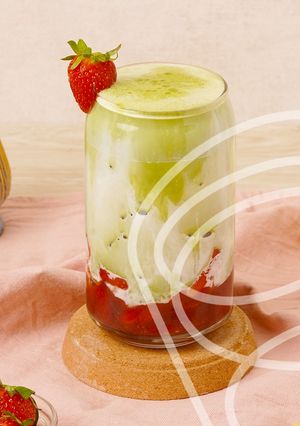 Foto resep Strawberry Matcha Latte