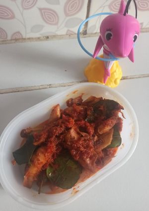 Foto resep Asin Cumi Sambal Daun Jeruk