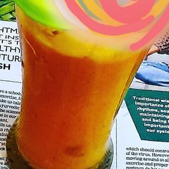 A picture of Mango milkshake 😋.