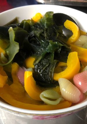 Hình của món Nui healthy.