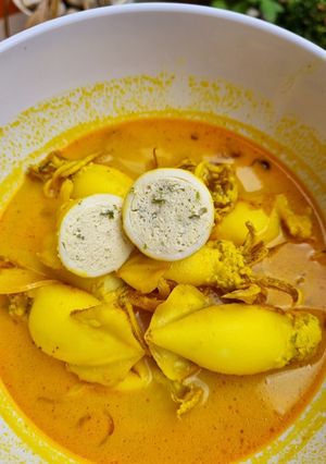 Foto resep Gulai sotong isi tahu telur