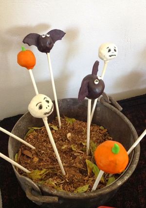 Una foto de Cake pops de Halloween