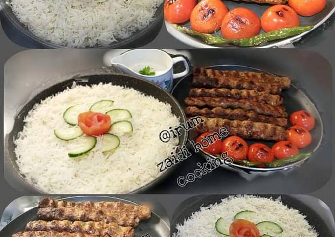 🍲🥘Turkish Food🥘🍲  Adna Kebab   &  Turkish Pilaf