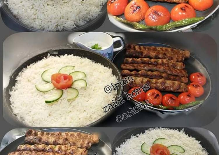 🍲🥘Turkish Food🥘🍲  Adna Kebab   &  Turkish Pilaf