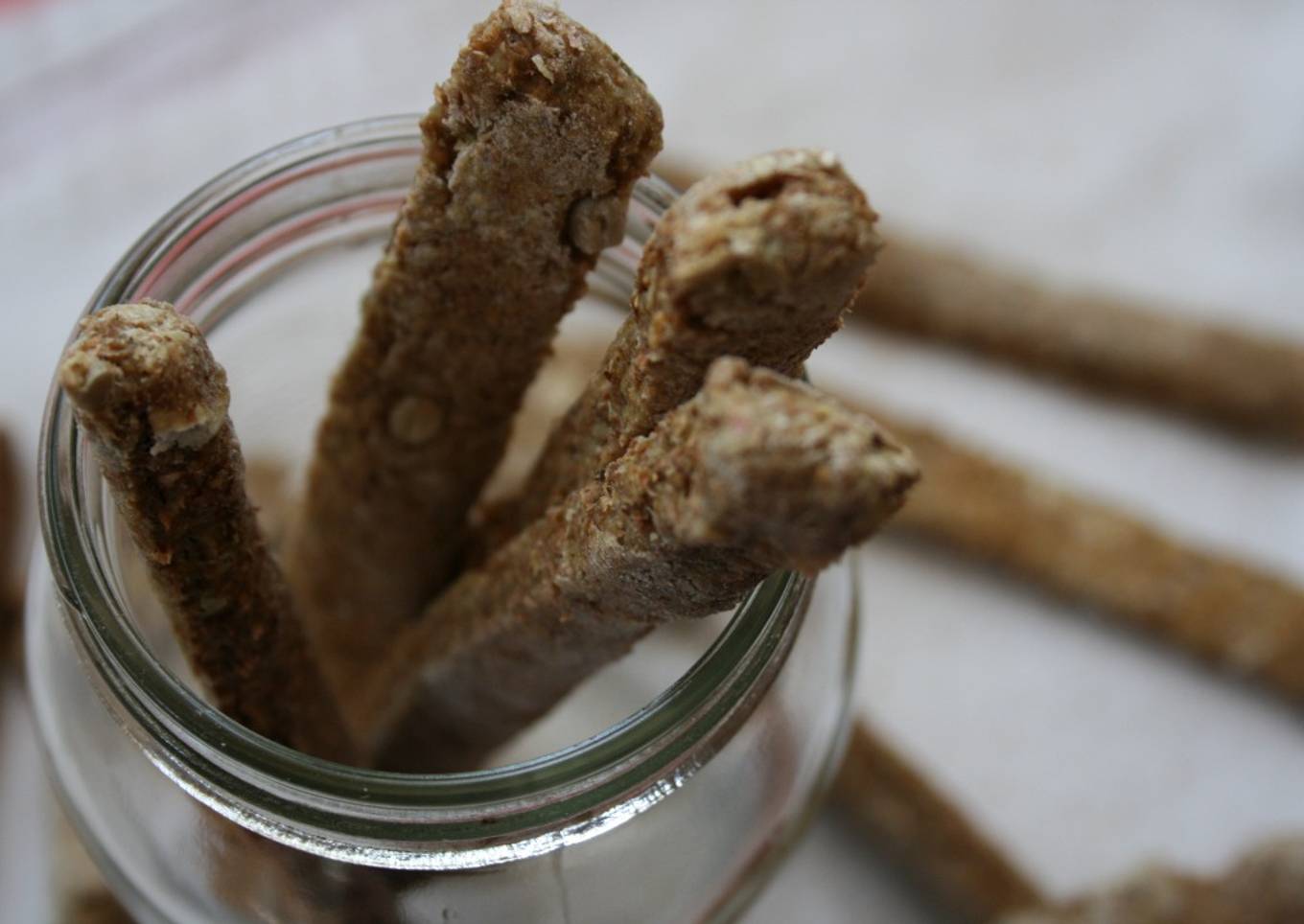 Palitos integrales con queso y ajo