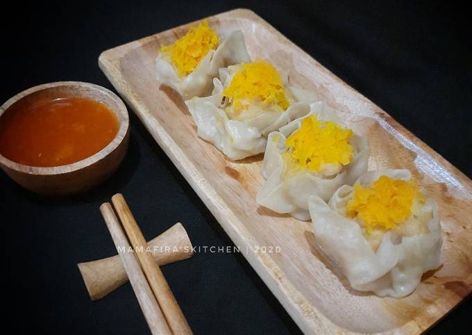 Resep Dimsum Ayam Kulit Pangsit Oleh Mama Firas Kitchen Cookpad