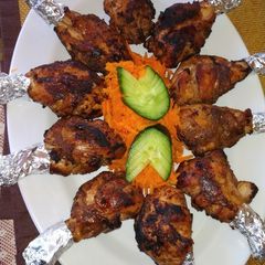 A picture of Smoky chicken drumsticks.