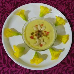 A picture of Moong dal phirni (Ramadan festival).