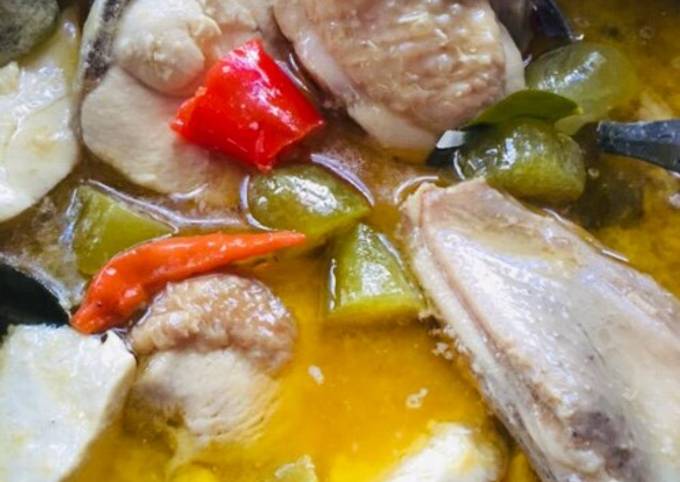 Garang asem ayam tanpa bungkus