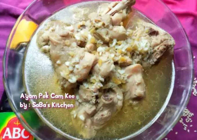 Resep Ayam Pek Cam Kee (kaldu rebusan ayam cocok u/ masak Nasi Hainan)