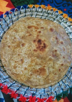 A picture of Mooli ka paratha.