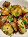 Garlicky herbed potatoes