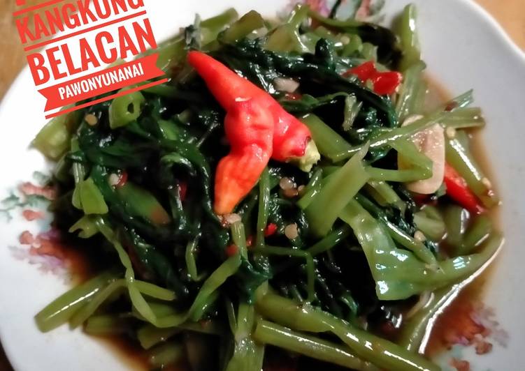 86) tumis kangkung belacan