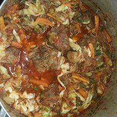 A picture of Vegetable soup.