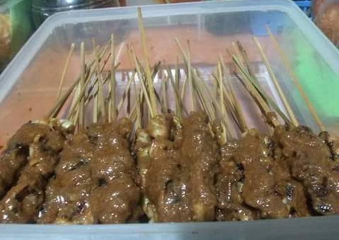 Standar Cara termudah membuat Sate jamur bumbu kacang nyummy dijamin enak