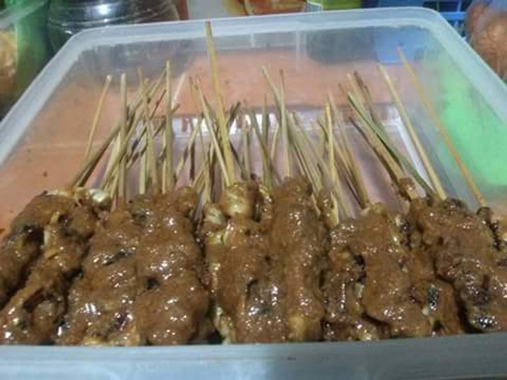 Standar Cara termudah membuat Sate jamur bumbu kacang nyummy dijamin enak