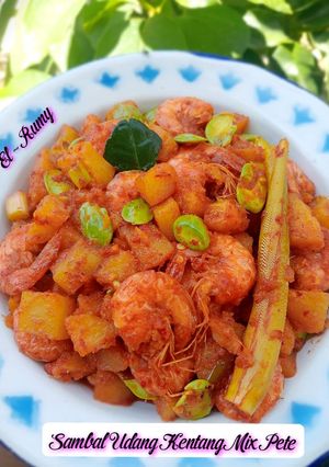 Foto resep Sambal Udang Kentang Mix Pete