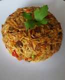 Arroz con pollo meloso