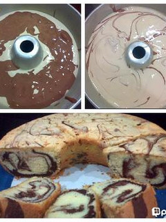 Foto resep Cake Marmer (Marble Cake)
