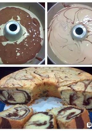 Foto resep Cake Marmer (Marble Cake)