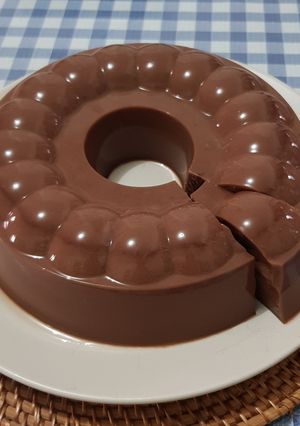 Foto resep Puding jelly coklat simple