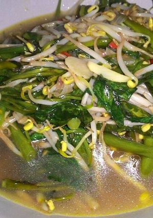 Foto resep Tumis kangkung toge simple
