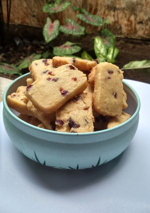Foto resep Cranberries shortbread