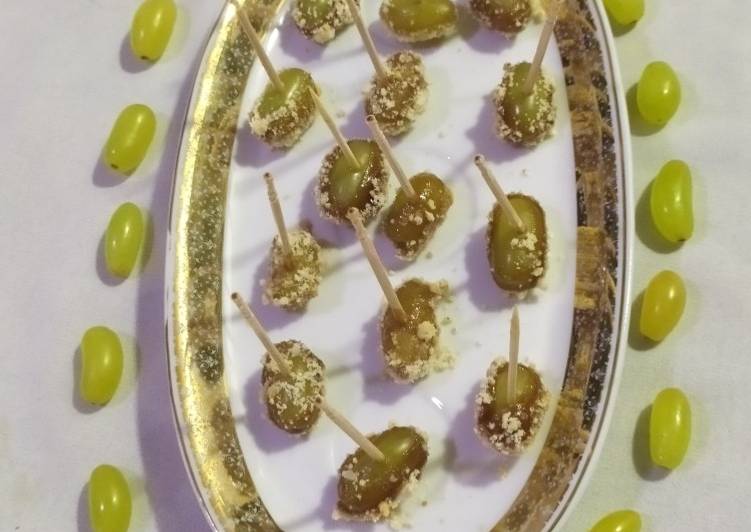 Simple Way to Make Homemade Caramel Apple Grapes