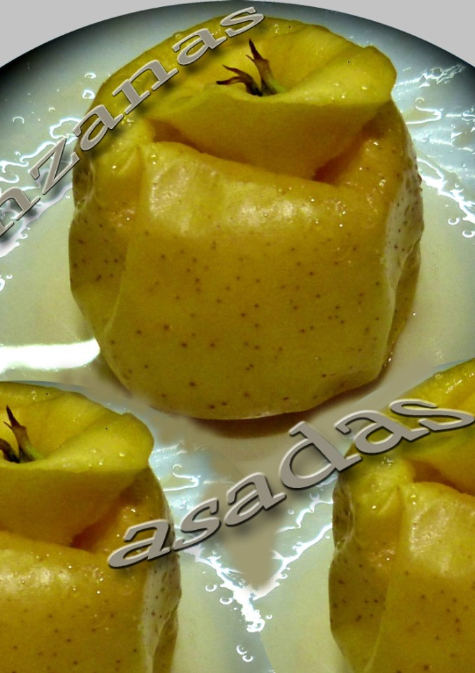 Una foto de Manzanas asadas