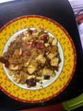 Tofu con quinoa y verduras