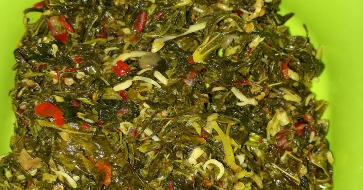 Resep Tumis Daun Singkong Teri Oleh Nita Susanti Cookpad